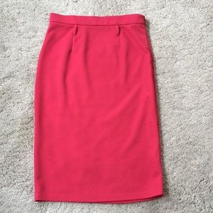 Ezra Hot Pink Pencil Skirt